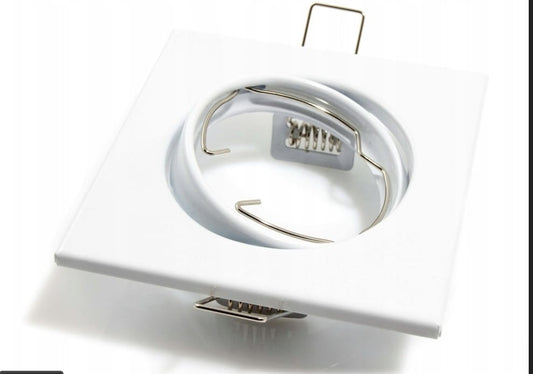 Square Swivel Downlight Fitting  White (502/WH, GU10 Compatible)