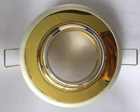 Round Downlight Fitting  Gold Finish (GU10 Compatible)