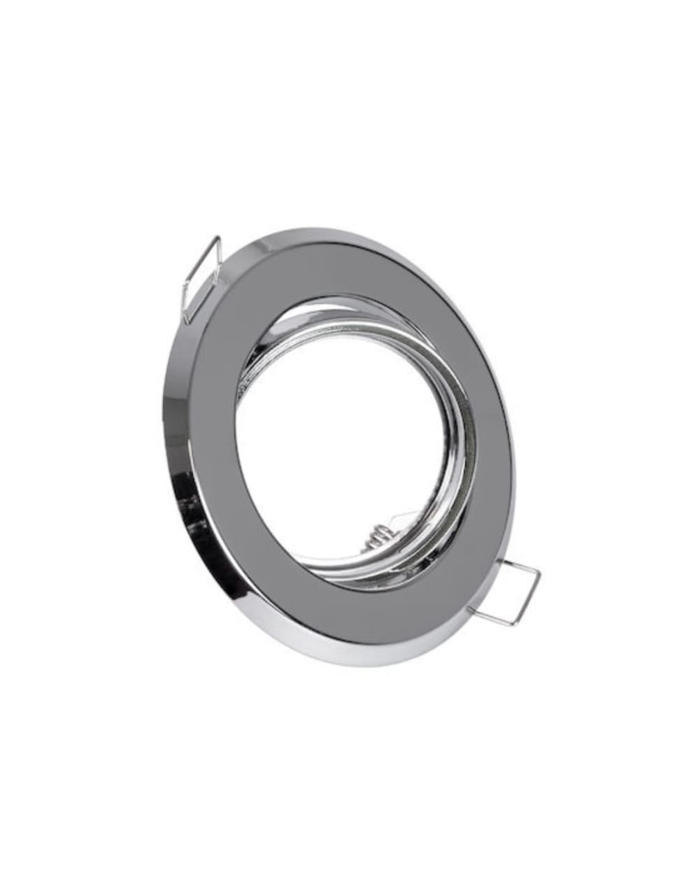 Round Swivel Downlight Fitting  Dark Silver (B1195 BCH, GU10 Compatible)