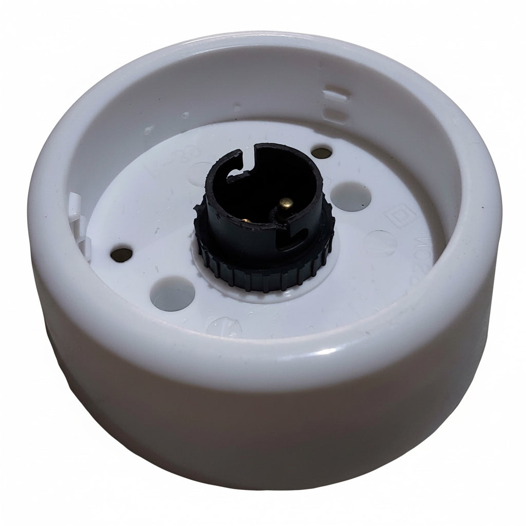 Bulkhead Lamp Holder Fitting  B22 Bayonet Base (White Ceiling/Wall Mount)
