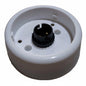 Bulkhead Lamp Holder Fitting  B22 Bayonet Base (White Ceiling/Wall Mount)