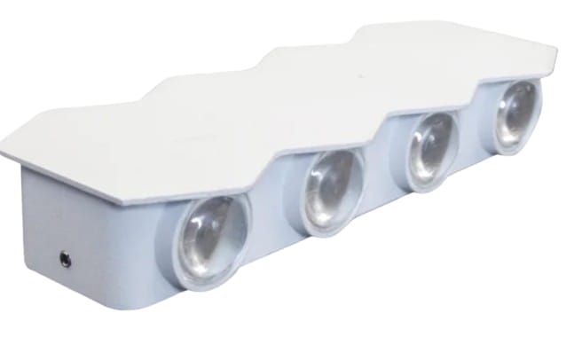 8W LED Up & Down Wall Light  White Die-Cast Aluminum (Natural White) TL-1604-4