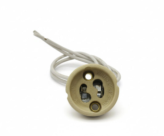 GU10 Ceramic Lamp Holder with Lead Wire  250V