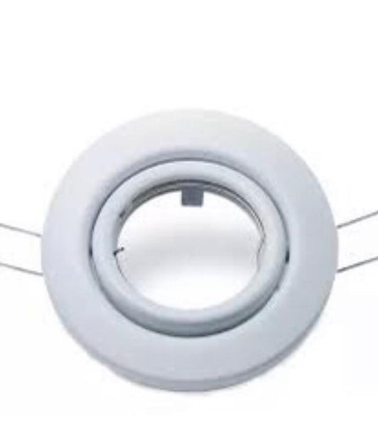 Round Swivelling Downlight  White Recessed Ceiling Spotlight (B1195 WH)