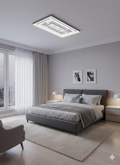 LED Morden Rectangle light , Bedroom Study Living Room Fashion Decoration 3 Color Changing Ceiling Light(warm white ,cool white and day light) HF-A013/1100X720