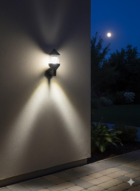 Wall Outdoor Rocket top Wall Lamp  E27 8910 BK