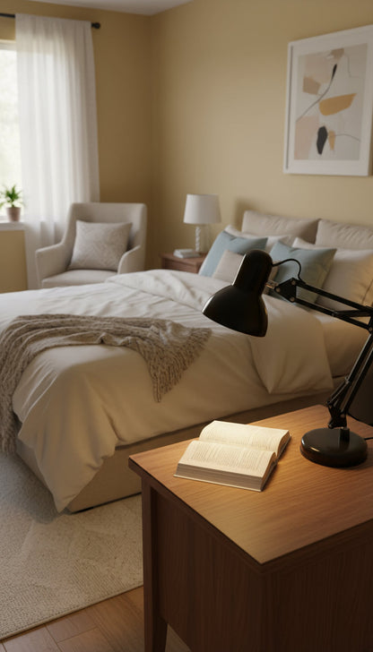Swing Arm Black Desk Lamp 811 BK  Adjustable Architect Desk Lamp