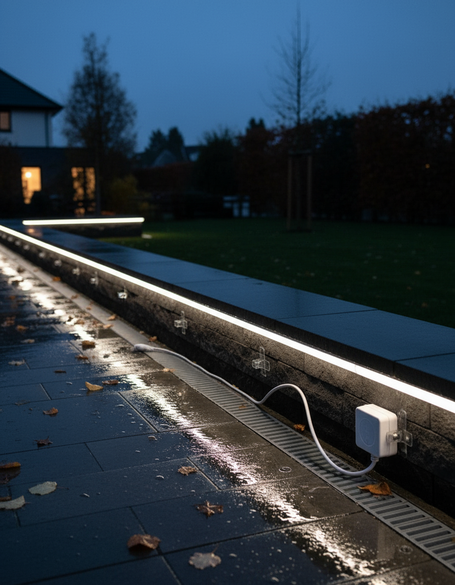 100M 8mm 220V LED COB Strip Light IP20  20W/M (No Transformer Required)