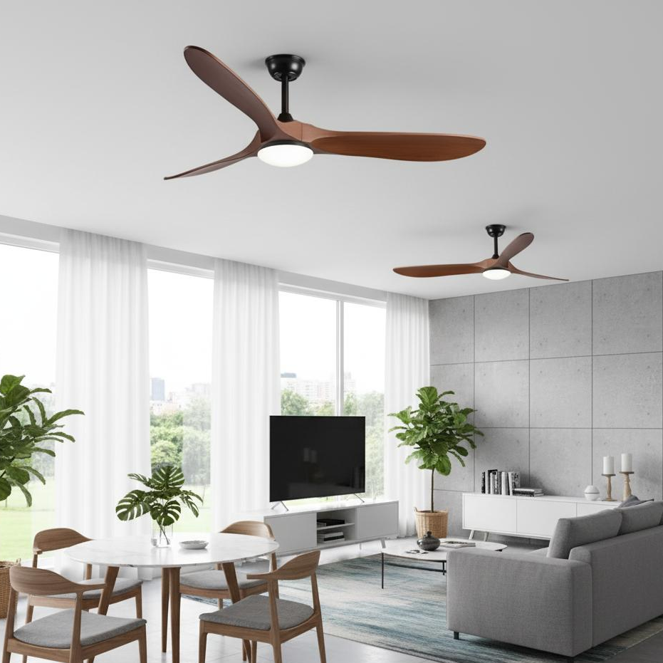 Modern 3-Blade Ceiling Fan with LED Light  FL-661