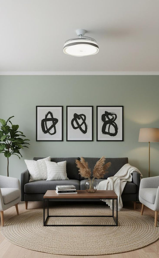 Modern LED Ceiling Fan with Retractable Blades  FL-653