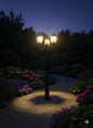 Vintage Outdoor 3-Head Garden Lamp Post  Black 816