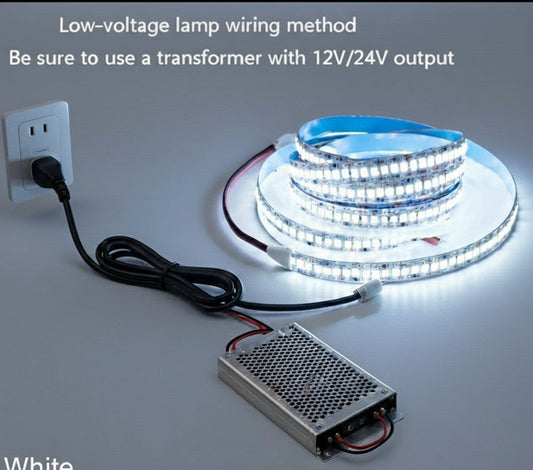 24V SMD 2835 Cool White LED Strip Light  120 LEDs/m  14W High Brightness