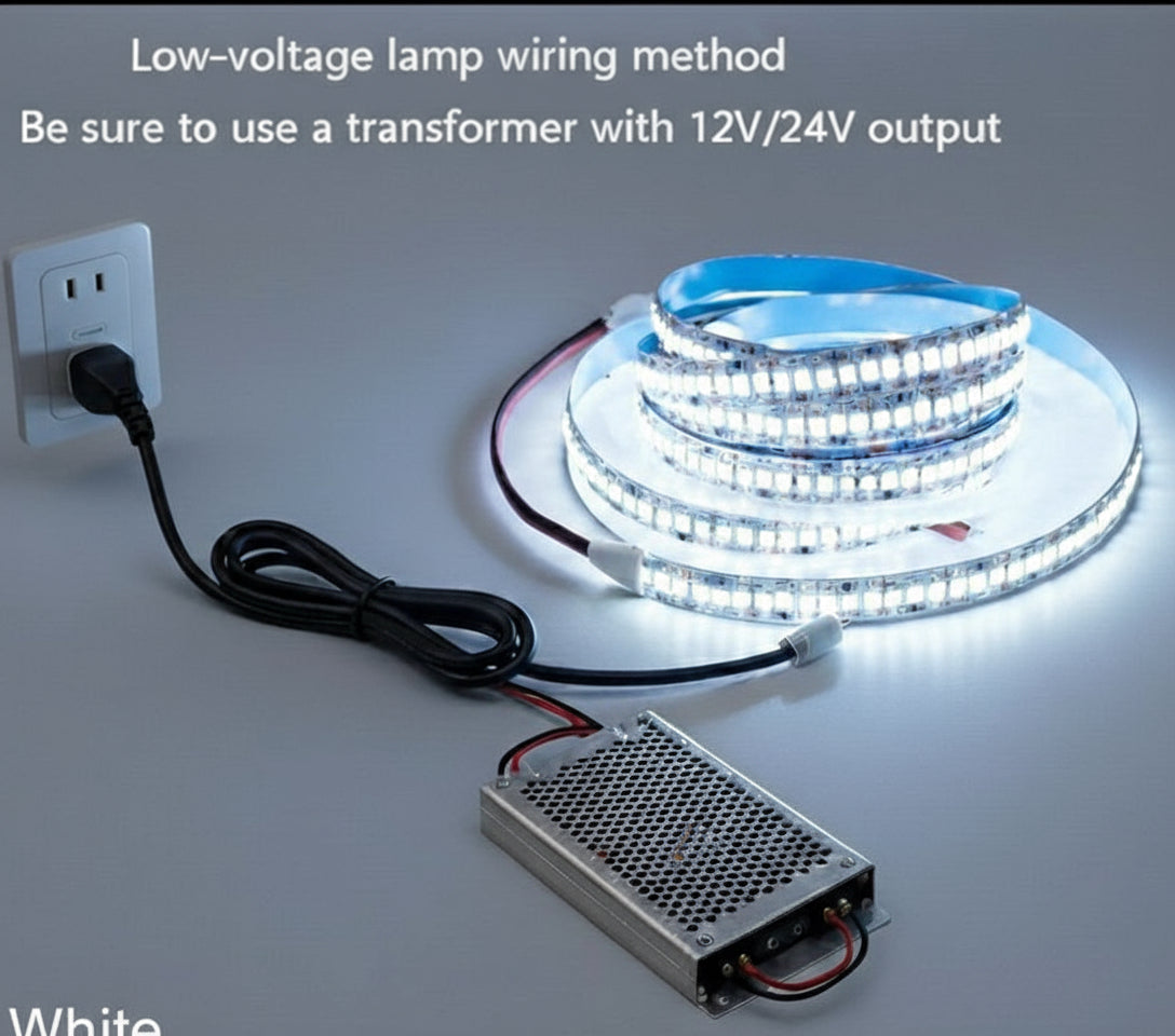 12V SMD 2835 Cool White LED Strip Light  120 LEDs/m  10W