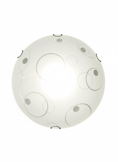 Frosted Glass Ceiling Light Fitting  Modern Round Flush Mount