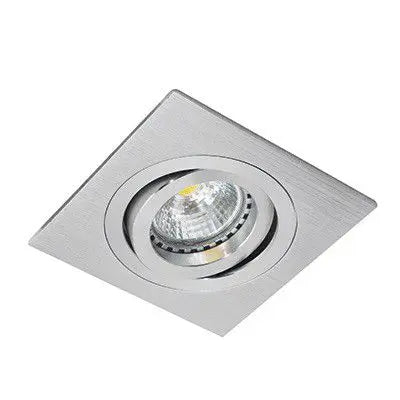 Tiltable Aluminium Square Downlight Holder  Adjustable Recessed Spotlight Frame