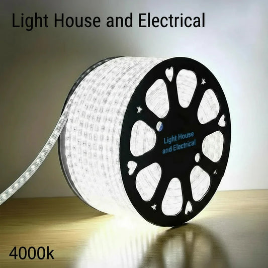 100m LED Strip Light 220V  Cool White  Waterproof Flexible Rope Light
