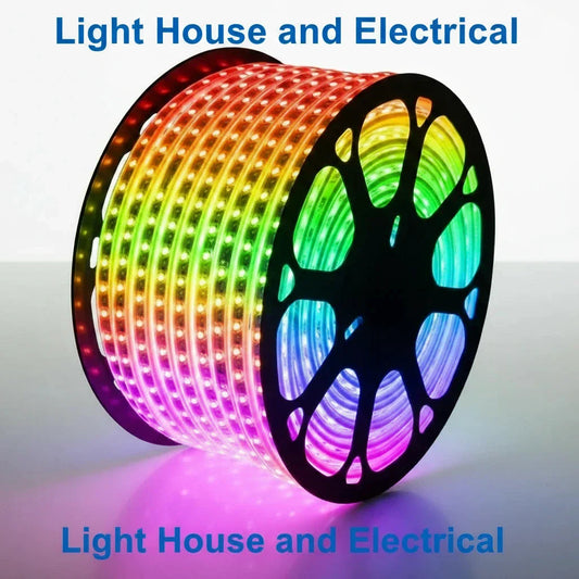 100m RGB LED Strip Light 220V  Waterproof Color Changing Rope Light (5050)