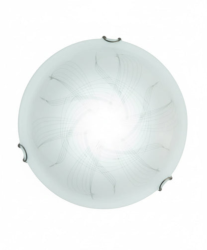 Frosted Glass Ceiling Light Fitting  Decorative Round Flush Mount
