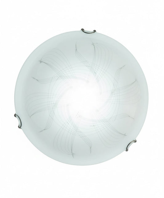 Frosted Glass Ceiling Light Fitting  Decorative Round Flush Mount
