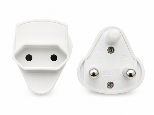 2 Pin Euro Plug Top Adapter – 16A White R17