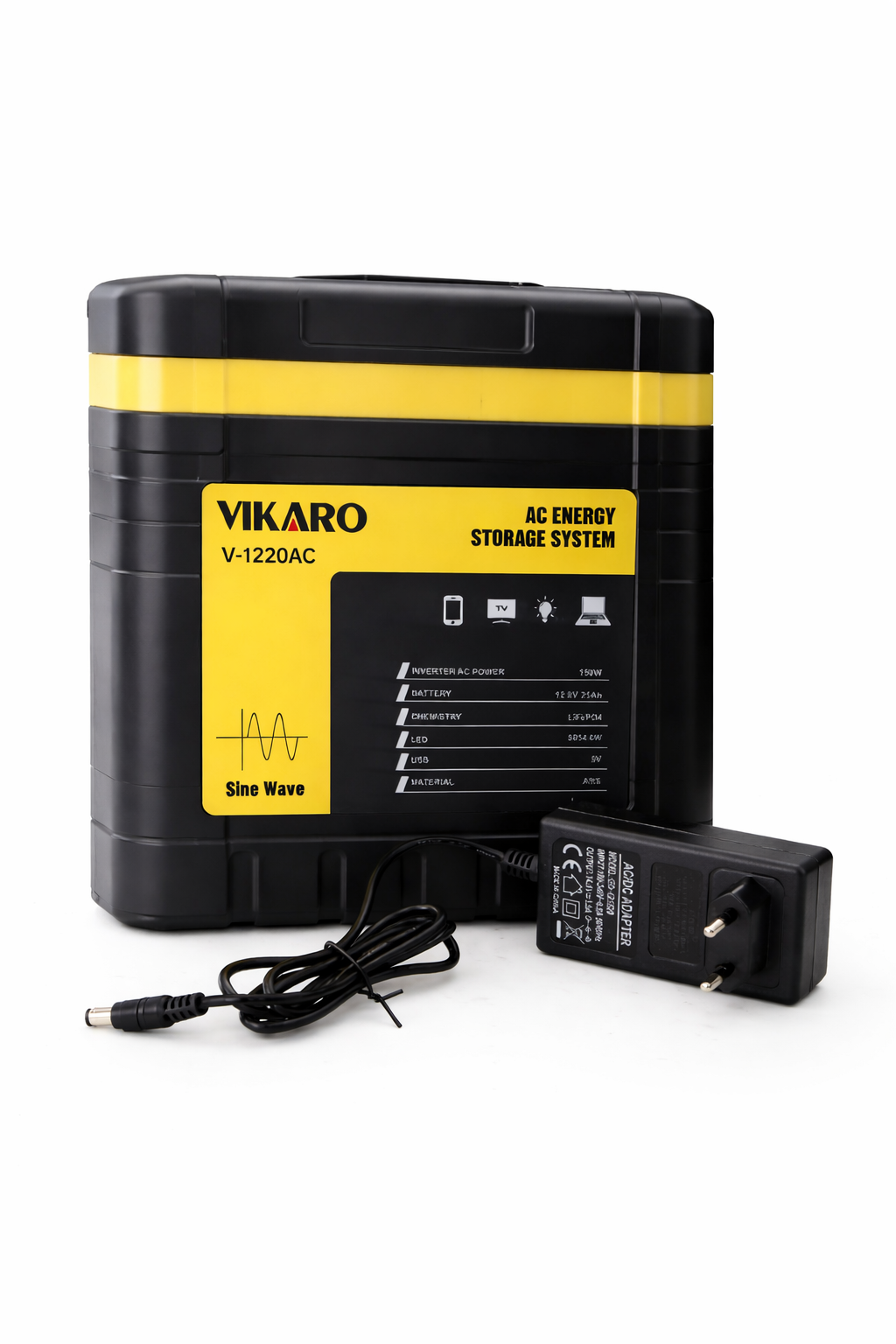 150W Portable AC Energy Storage System (V-1220AC, 220V LiFePO4 Backup Power Unit)