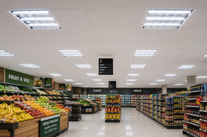 LED Tube light recessed Louver fitting -3-Tube commercial ceiling fixture
