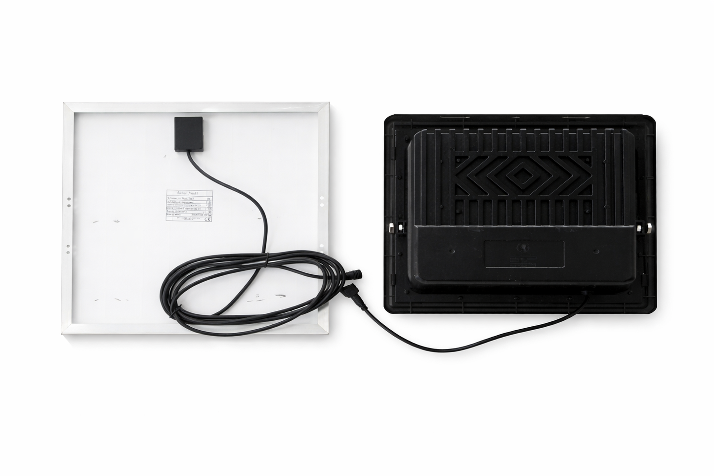 300W Solar LED Floodlight Kit with Panel & Remote (IP66 Waterproof, 7500K)