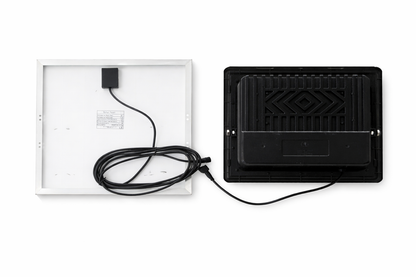 300W Solar LED Floodlight Kit with Panel & Remote (IP66 Waterproof, 7500K)