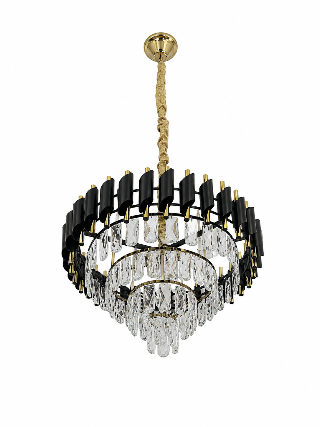 Luxury Crystal Chandelier  Gold Finish (BQ-CD465)