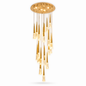 LED Modern Chandelier  24 Light Water Gold Crystal Teardrop Pendant