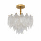Luxury Glass Leaf Chandelier -Gold finish 500mm