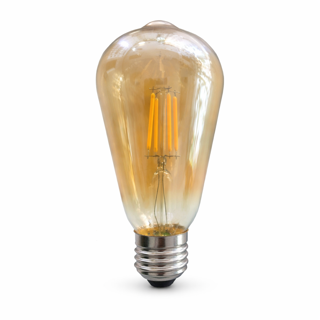 LED Filament Bulb 4W  Amber Warm White 3000K (E27)