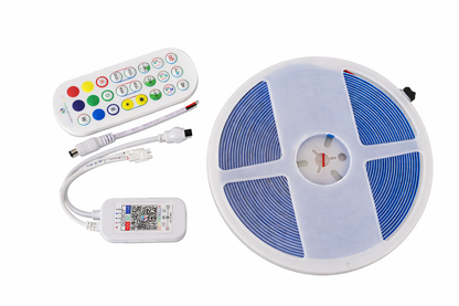 10M RGBIC COB LED Strip Light Kit  Smart Chasing Multicolor (24V, 14W/M)