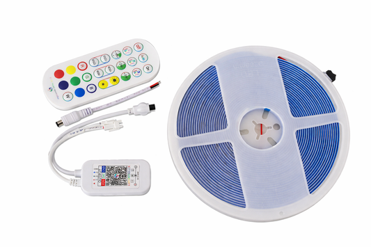 10M RGBIC COB LED Strip Light Kit  Smart Chasing Multicolor (24V, 14W/M)