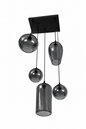 Morden 5 light smoked glass pendant Chandelier