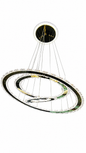 Luxury 3-Ring Crystal LED Chandelier