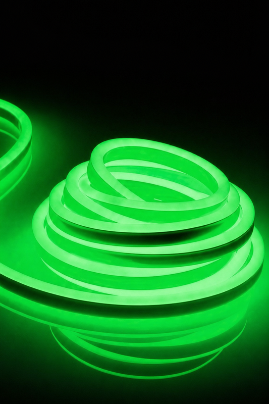 12V Neon LED Rope Light  5m Green (B2)