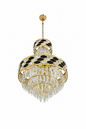 Imperial Black and Gold Crystal Chandelier