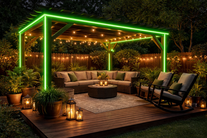 12V COB Green LED Strip Light  8mm (5m Roll)
