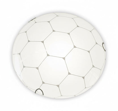 Frosted Glass Ceiling Light Fitting  Modern Round Flush Mount