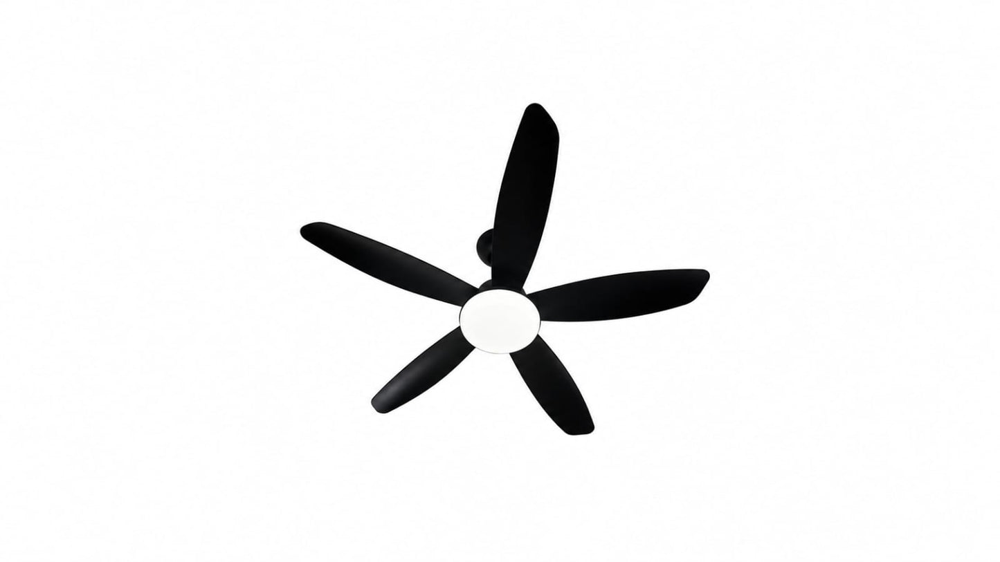 Modern 5-Blade LED Ceiling fan -Black