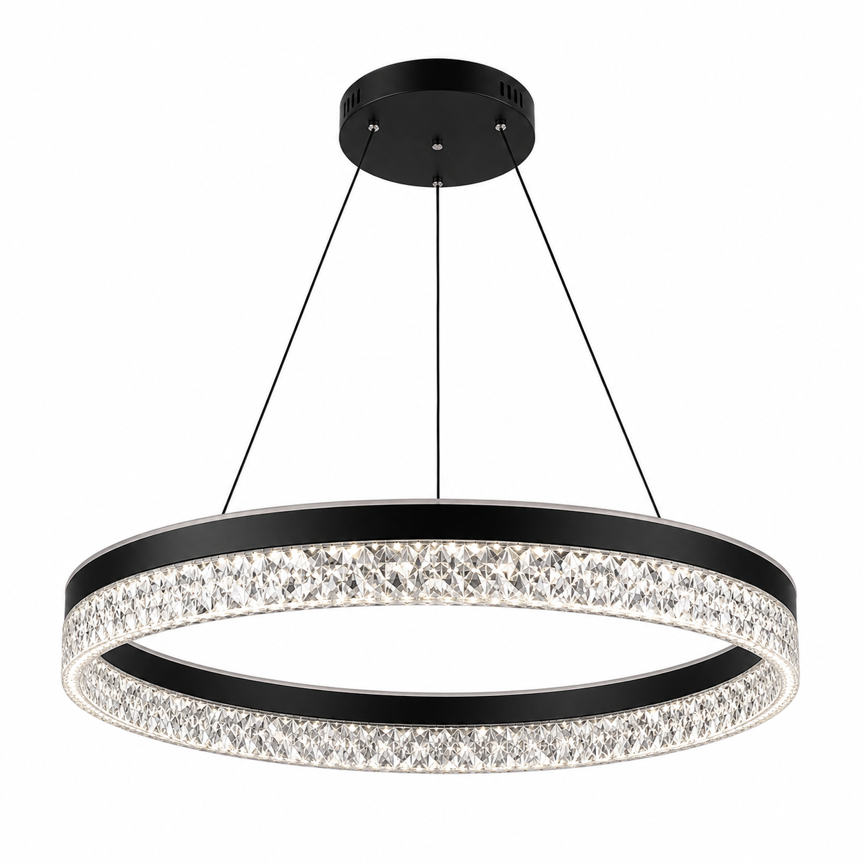 Modern black Iron, Acrylic, and Glass Crystal Chandelier (3 color).D9002/500