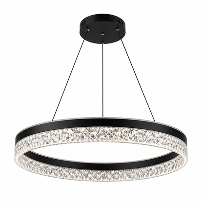 Modern black Iron, Acrylic, and Glass Crystal Chandelier (3 color).D9002/500