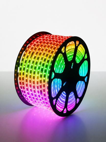 100m RGB LED Strip Light 220V  Waterproof Color Changing Rope Light (5050)