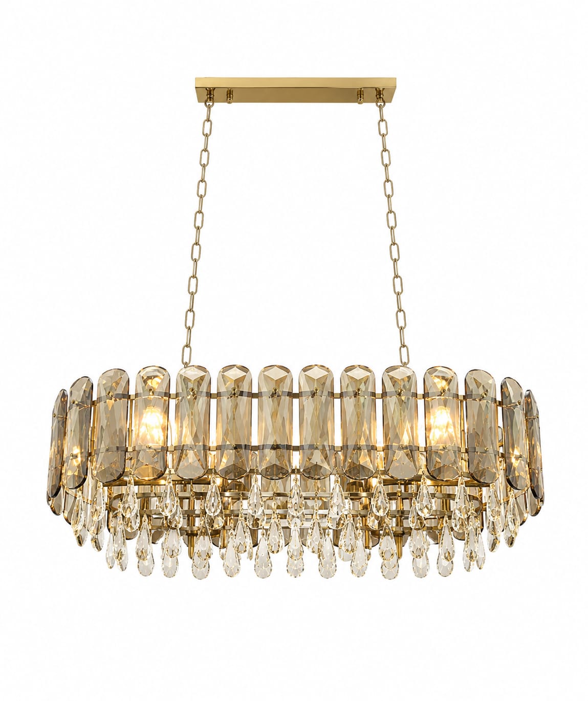 Luxury Gold Crystal Chandelier