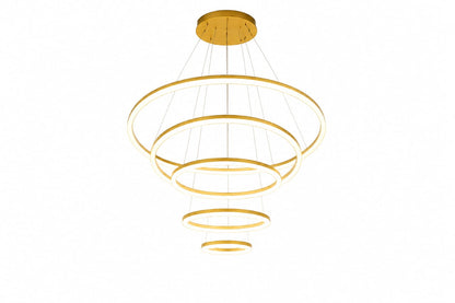 5 color Modern Ring Gold Premium Sense Dining Chandelier Pendant Light (5 Rings) 8120-4-6-8-10