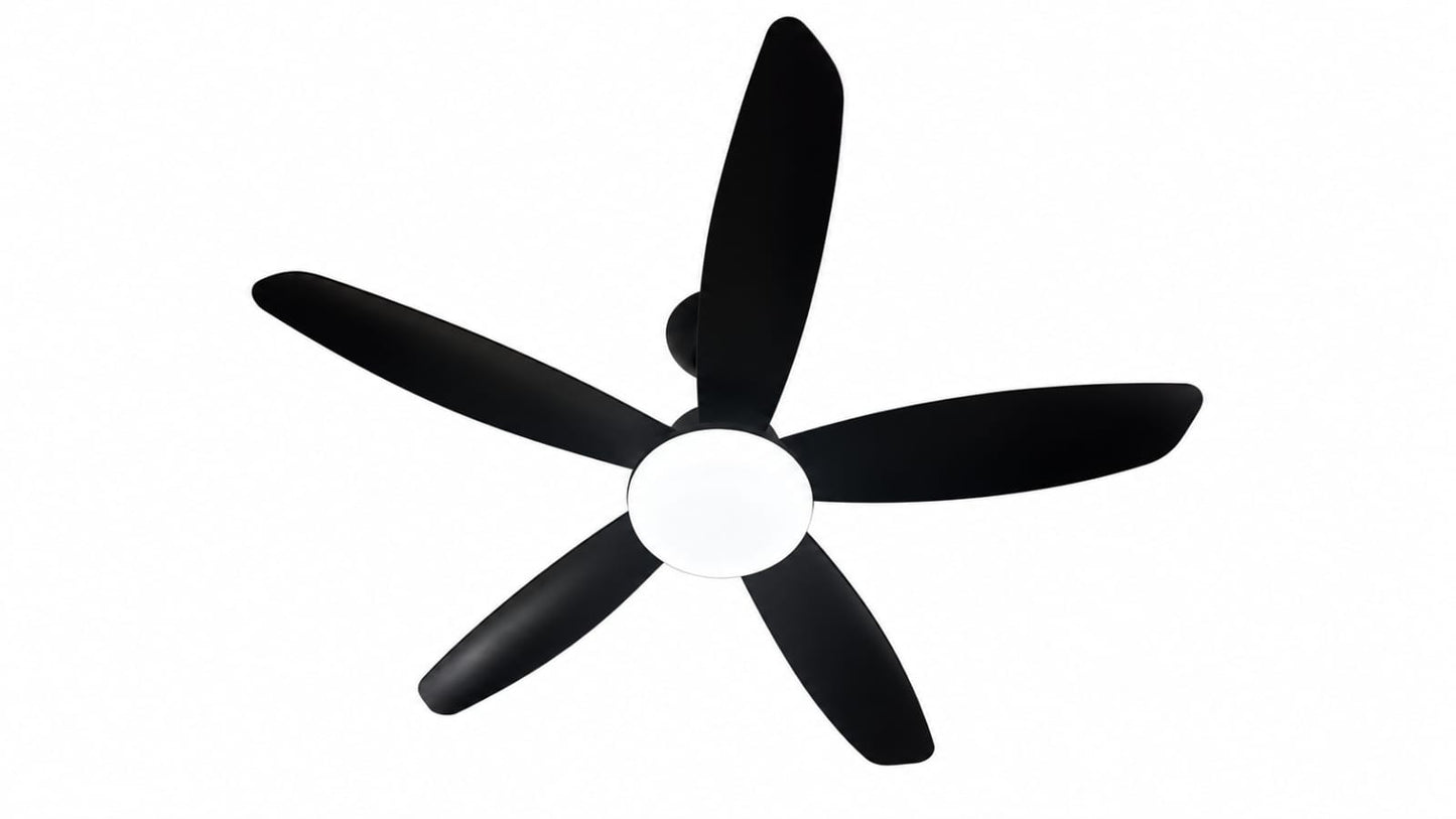 Modern 5-Blade LED Ceiling fan -Black