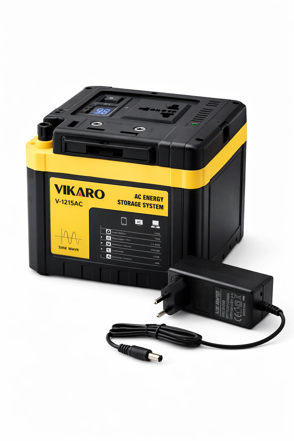 100W Portable AC Energy Storage System (V-1215AC, 220V LiFePO4 Backup Power Unit)