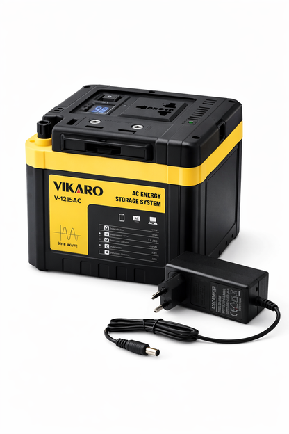 100W Portable AC Energy Storage System (V-1215AC, 220V LiFePO4 Backup Power Unit)