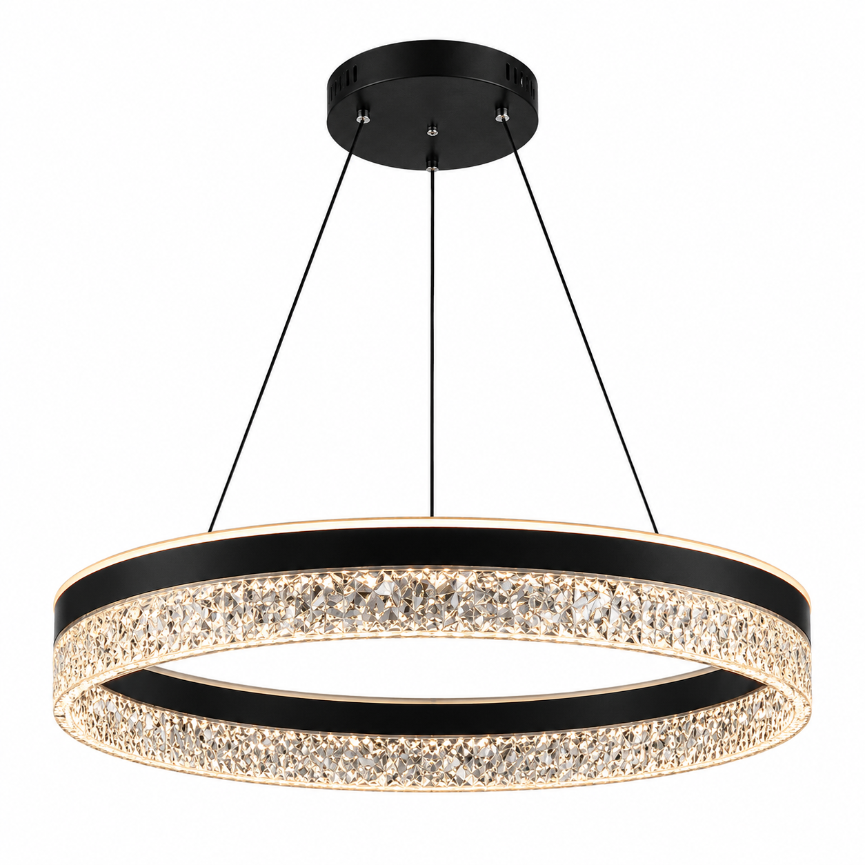 Modern black Iron, Acrylic, and Glass Crystal Chandelier (3 color).D9002/500